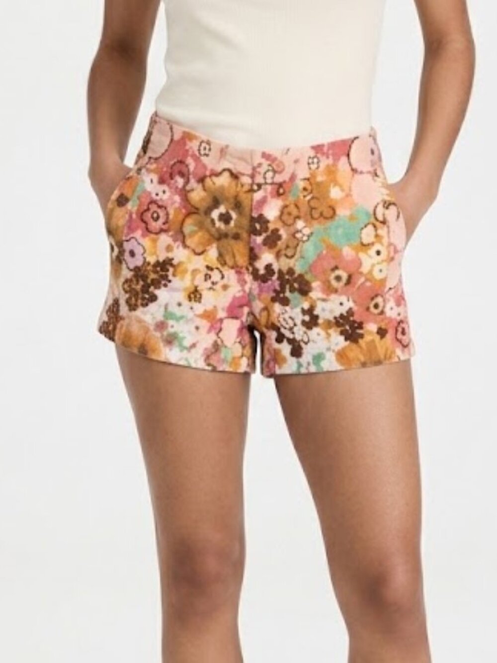 J.crew Floral watercolor shorts size 10